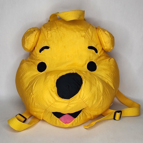 90s Vintage Winnie The Pooh Plush Backpack - Picture 1 of 4